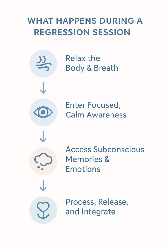 what happens during a past life regression experience