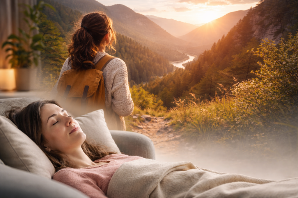 Hypnotic calm with a scenic escape