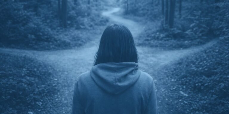 peaceful walk on path