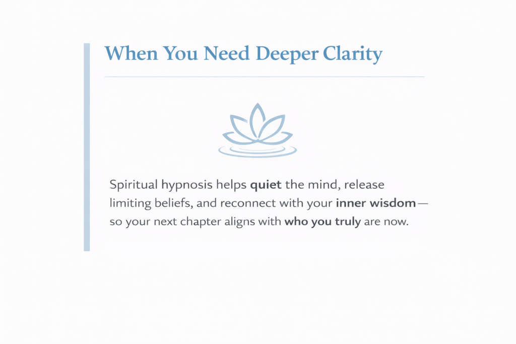 when you need deeper clarity