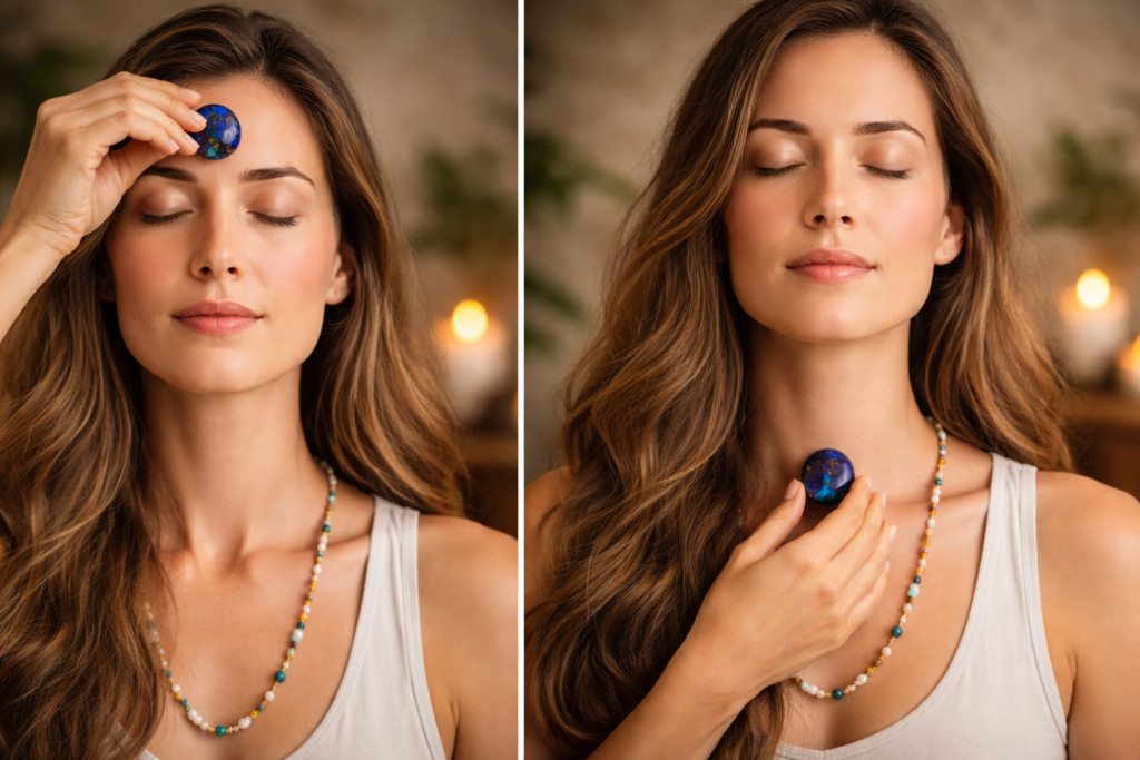 lapis lazuli throat and third eye