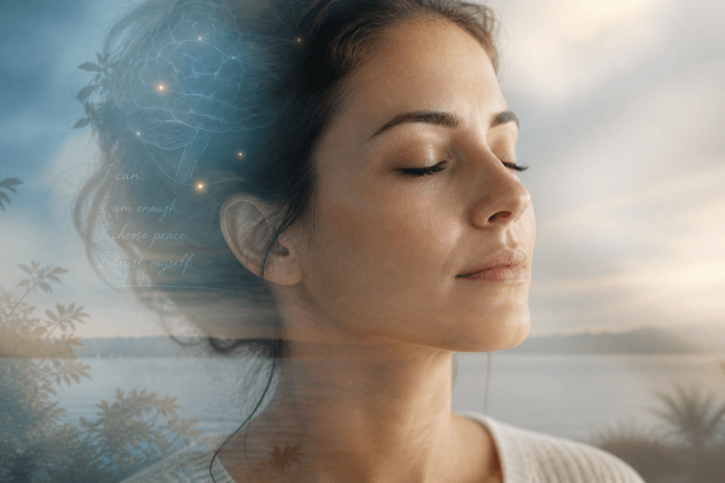 Serene reflection and inner peace