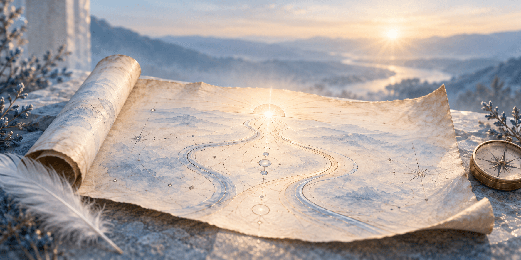 Celestial Paths at Dawn